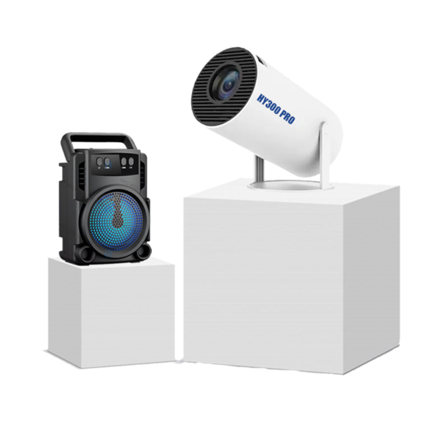 HY300 Android Projector + GTS 1360 Speaker 